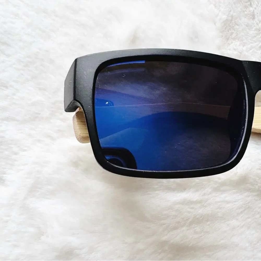Jensen Blue & Light Wood Sunglasses